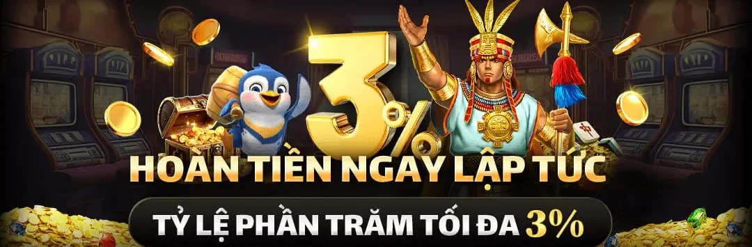Hoàn trả ngay lập tức 3% trên trang nn88123
